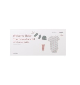 Korres Welcome Baby The Essentials Kit - Κορμάκι + Καλτσάκια + Σκουφάκι από 100% Οργανικό Βαμβάκι