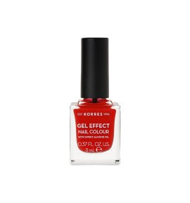 Korres Gel Effect Nail Colour 48 Coral Red 11ml