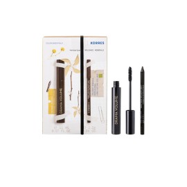 Korres Promo Drama Volume No1 Black Mascara Extreme Volume για Μέγιστο Όγκο Μαύρο, 11ml & Volcanic Minerals Long Lasting Eyeliner No1 Μαύρο Μολύβι 1,2g, 1σετ