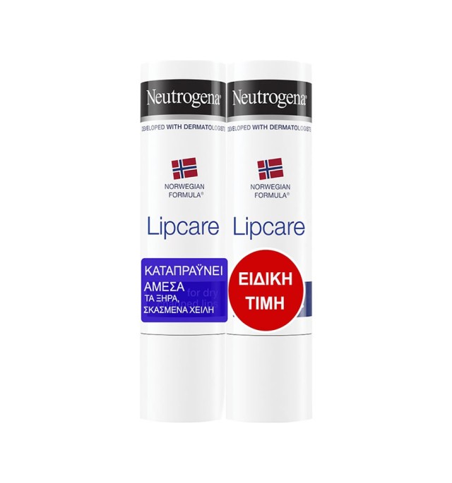 Neutrogena Promo Lipcare Ενυδατικό Στικ Χειλιών  2x4.8g