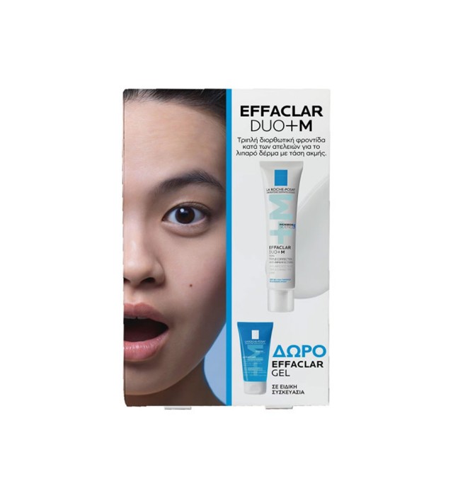 La Roche Posay Effaclar Duo+M 40ml Anti-Imperfections for Oily, Acne-Prone Skin with Gift Effaclar Gel 50ml