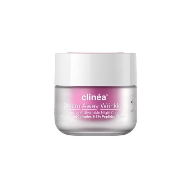 Clinea Dream Away Wrinkles Αντιγηραντική Κρέμα Νυχτός, 50ml