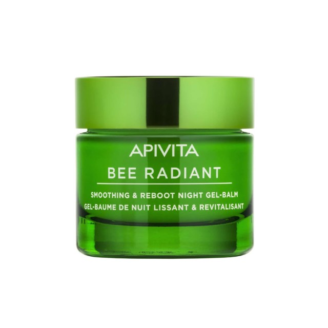 Apivita Bee Radiant Smoothing & Reboot Night Gel-Balm Κρέμα Προσώπου Νυκτός για Ξεκούραστη & Λαμπερή Επιδερμίδα, 50ml