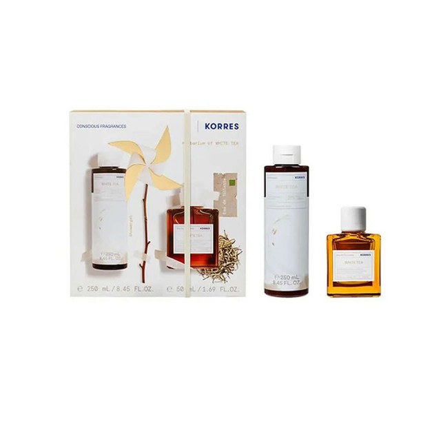 Korres Promo με White Tea Αφρόλουτρο, 250ml & White Tea Eau de Toilette Γυναικείο Άρωμα, 50ml, 1σετ