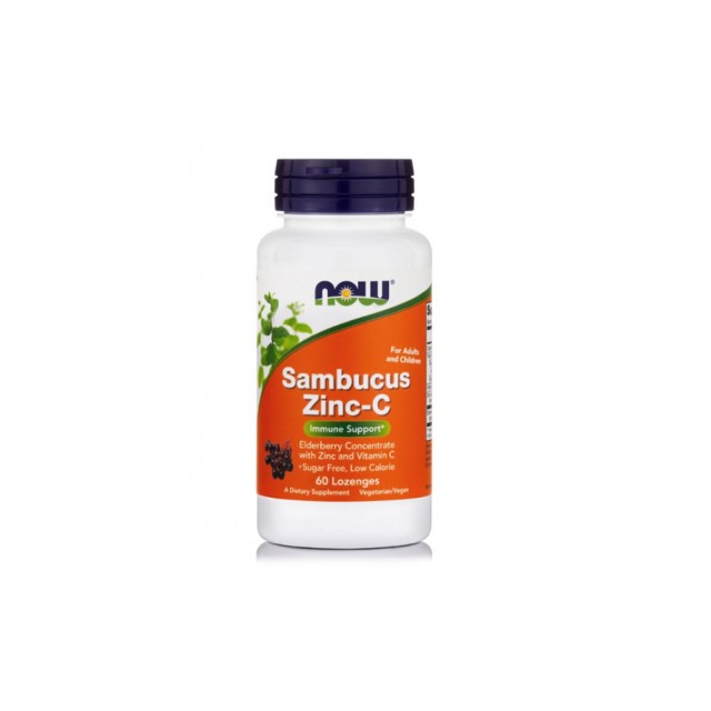 Now Foods Sambucus Zinc-C, 60lozenges