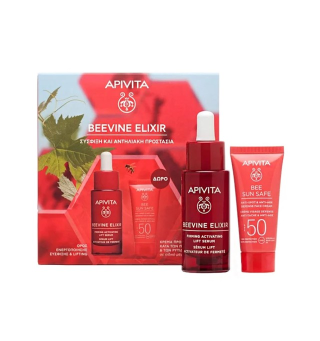 Apivita Promo Beevine Elixir Serum 30ml & Bee Sun Safe Anti-Spot & Anti-Age Defense Face Cream 15ml