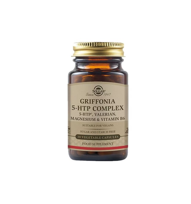 SOLGAR GRIFFONIA 5-HTP COMPLEX 30 VEGETABLE CAPSULES