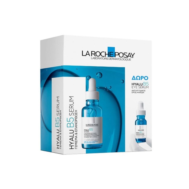 La Roche Posay Promo με Hyalu B5 Serum Αντιρυτιδικός Oρός με Yαλουρονικό οξύ & Βιταμίνη Β5, 30ml & Δώρο Hyalu B5 Eye Serum Αντιρυτιδικός Ορός Ματιών, 5ml, 1σετ