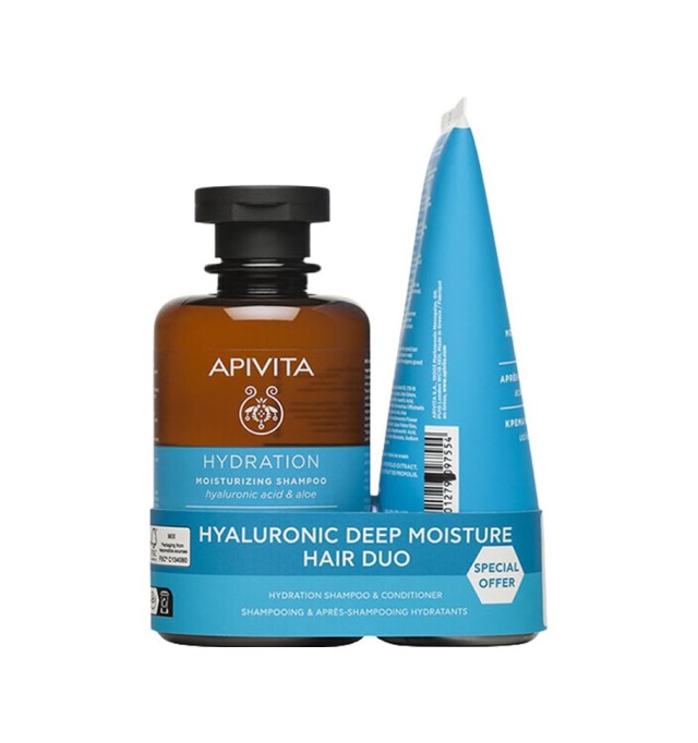 Apivita Color Lock & Shine Hair Duo, Σαμπουάν 250ml & Μαλακτική Κρέμα Προστασίας Χρώματος 150ml